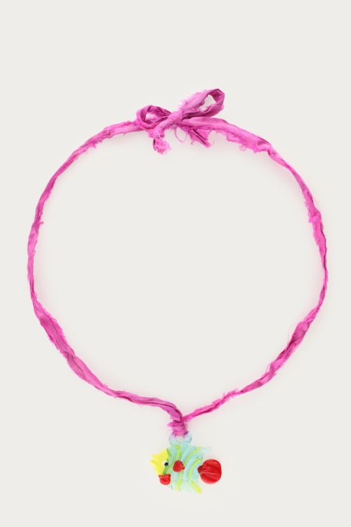 Bandana necklace with fish pendant | My Jewellery