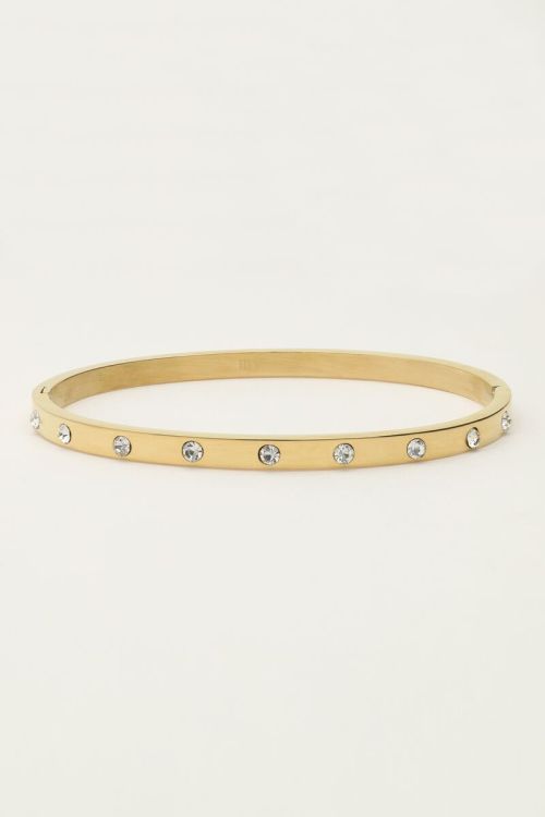 Bangle met transparante stenen