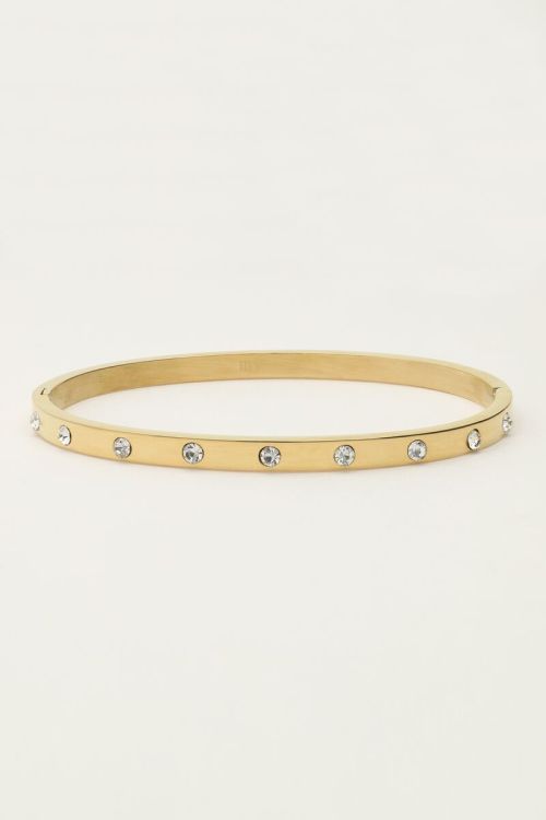 Bangle with clear rhinestones | My Jewellery