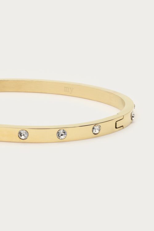 Bangle with clear rhinestones | My Jewellery