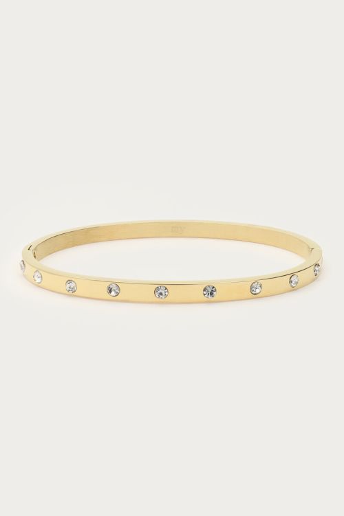 Bangle with clear rhinestones | My Jewellery