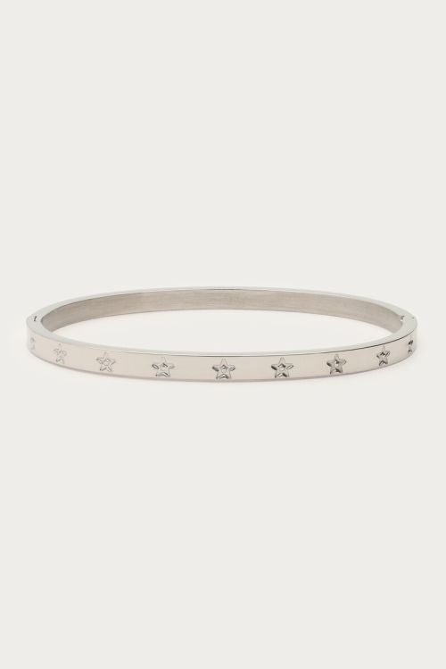 Bangle with engraved stars