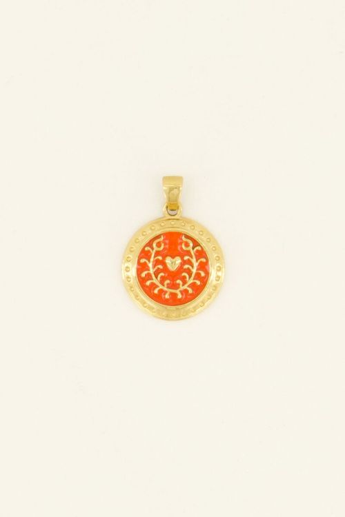 Casa fiore bedel oranje hart | My Jewellery