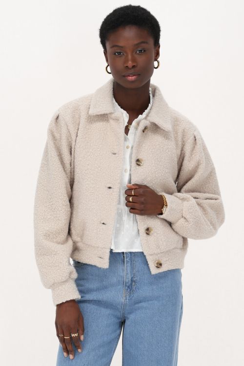 Beige bouclé jacket | My Jewellery