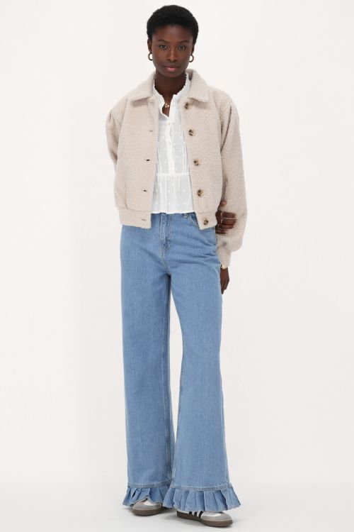 Beige bouclé jacket | My Jewellery