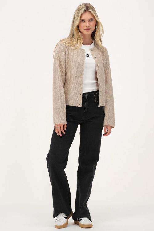 beige cardigan with buttons | My Jewellery
