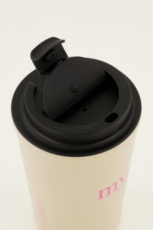 Beige travel mug | My Jewellery