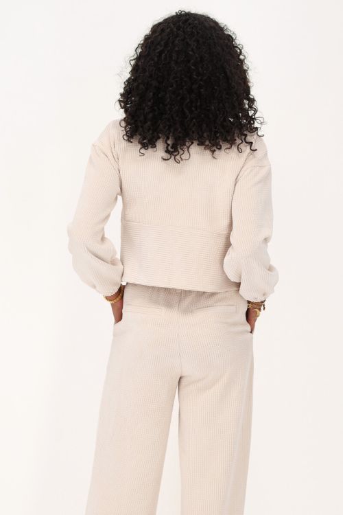 beige corduroy top with bows | My Jewellery