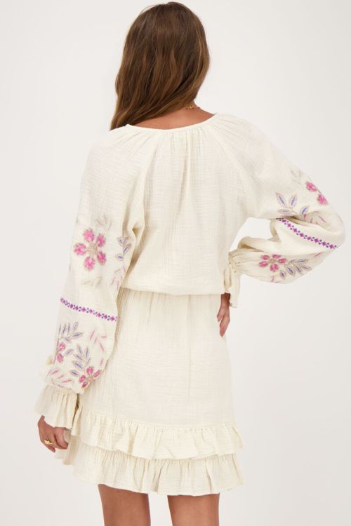 Beige dress with embroidery | My Jewellery