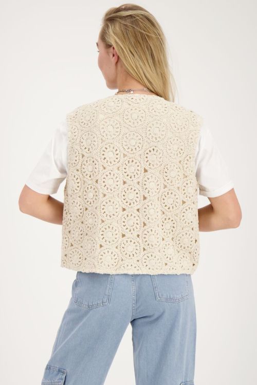 Beige crochet gilet | My Jewellery