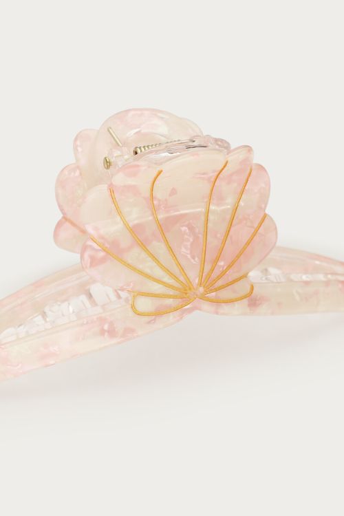 Beige hair clip with shell | My Jewellery