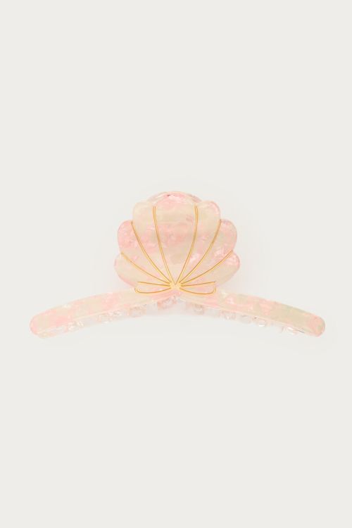 Beige hair clip with shell | My Jewellery