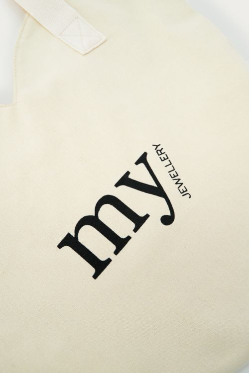 Beige hearts tote bag | My Jewellery