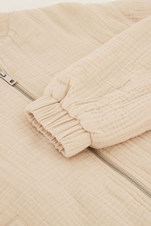 Beige muslin bomber | My Jewellery