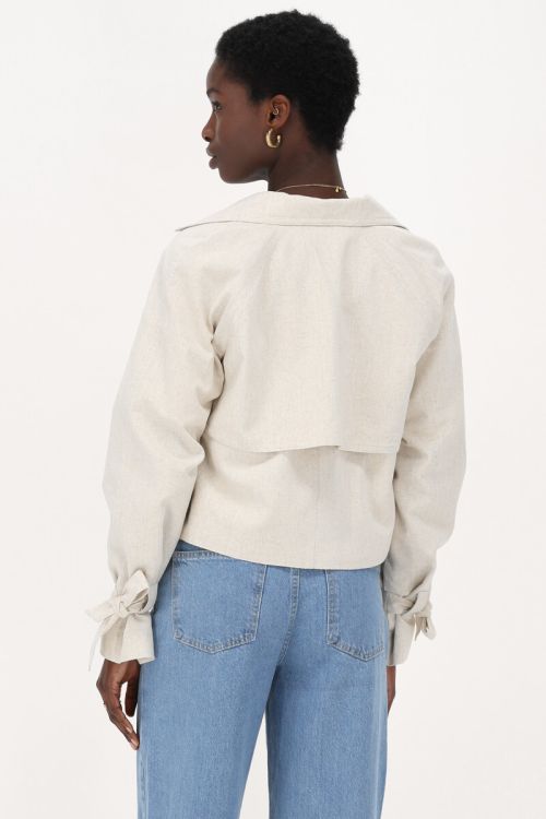 Beige jacket linen look | My Jewellery