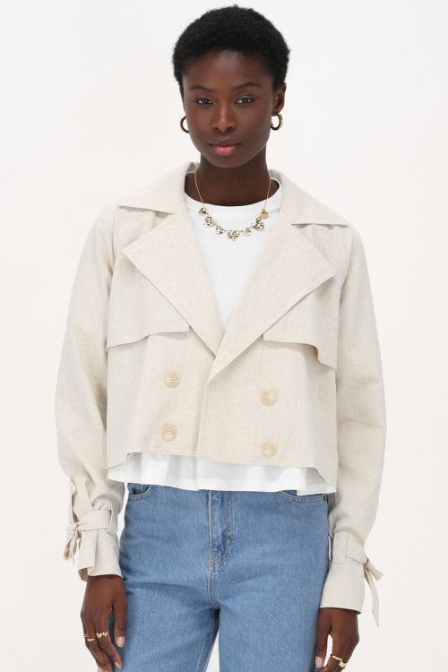 Beige jacket linen look | My Jewellery
