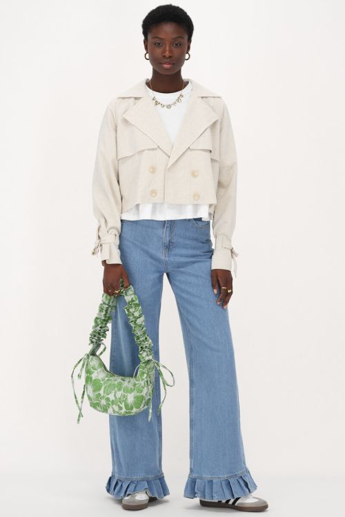 Beige jacket linen look | My Jewellery