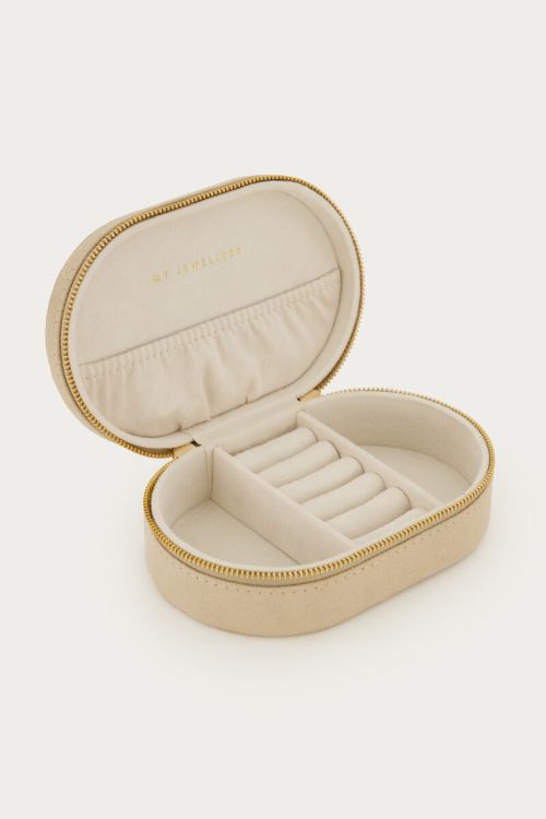 Beige jewellery box with flowers | My Jewellery