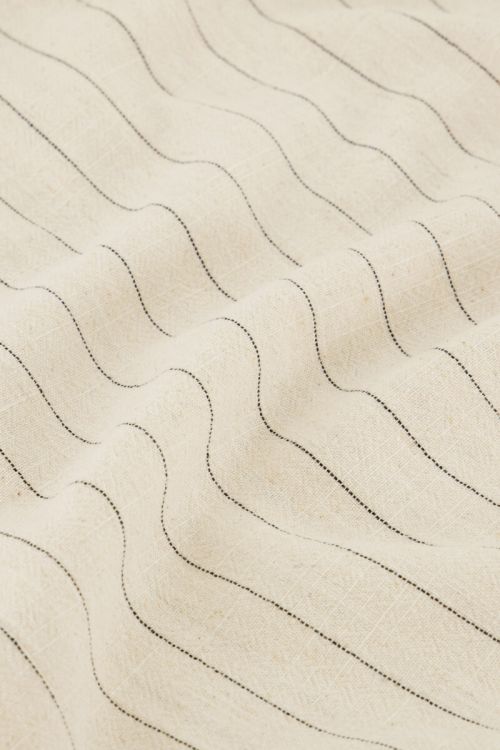 Beige linen pants with pinstripes | My Jewellery