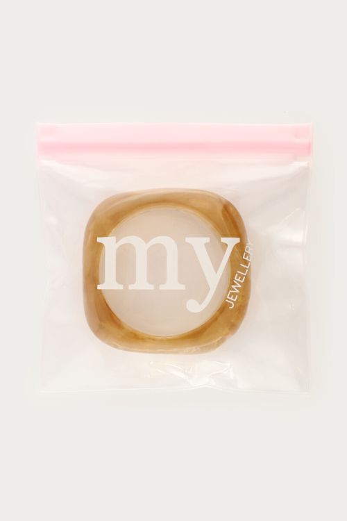Beige resin bangle | My Jewellery
