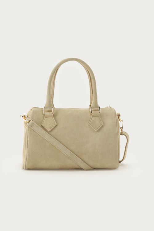 Beige suède tas