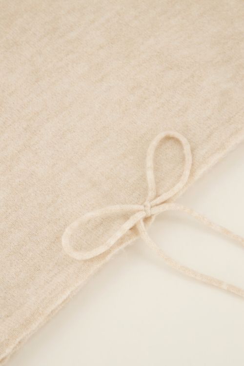 Beige sweater with drawstring | My Jewellery