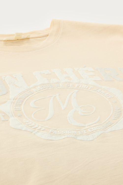Beige T-shirt "Mon chéri" | My Jewellery