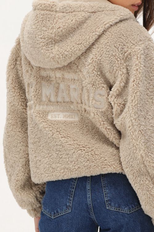 Beige teddy coat with hood My Jewellery