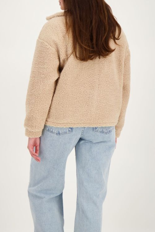 Beige teddy jacket with pockets My Jewellery