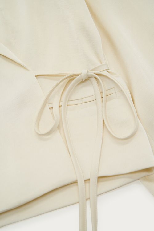 Wrap Top - katoen- donkergroen- wijdere versie main image 1