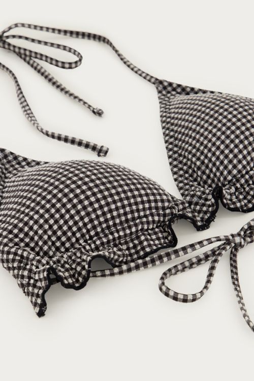 Black-white checkered bikini top | My Jewellery