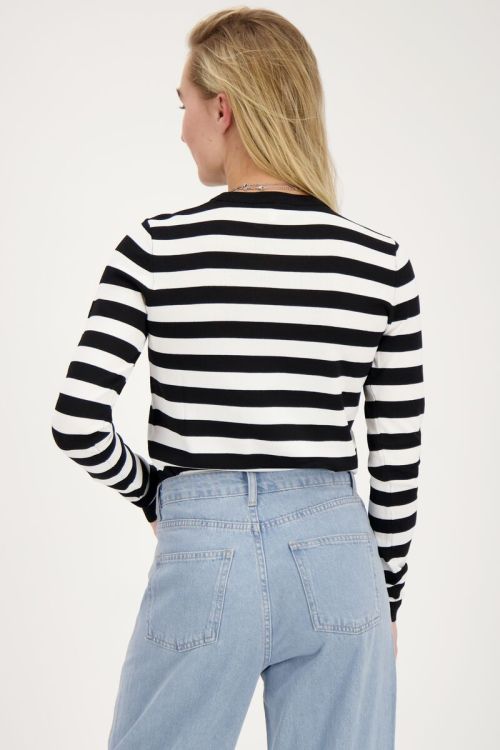 Black and white striped long sleeve top | My Jewellery