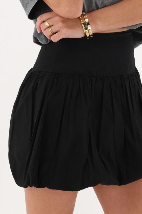 Zwarte ballon rok