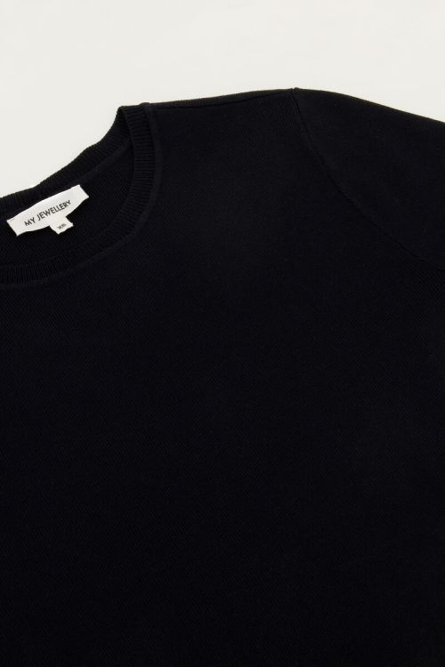 Black basic crop top with short sleeves | My Jewellery
