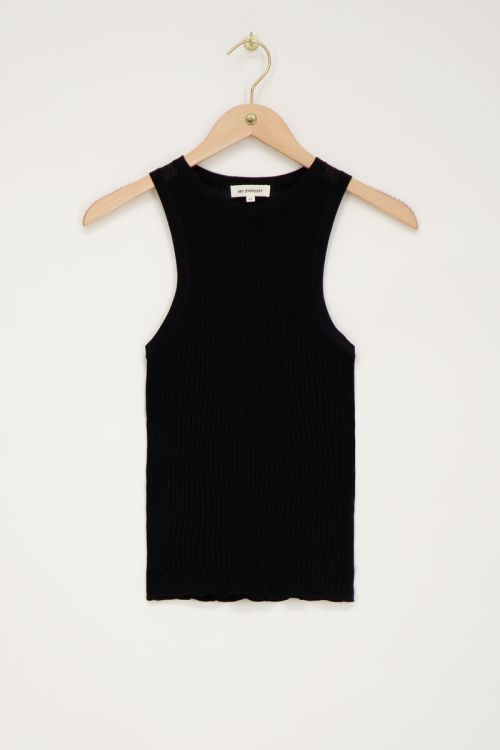 Zwarte basic tanktop