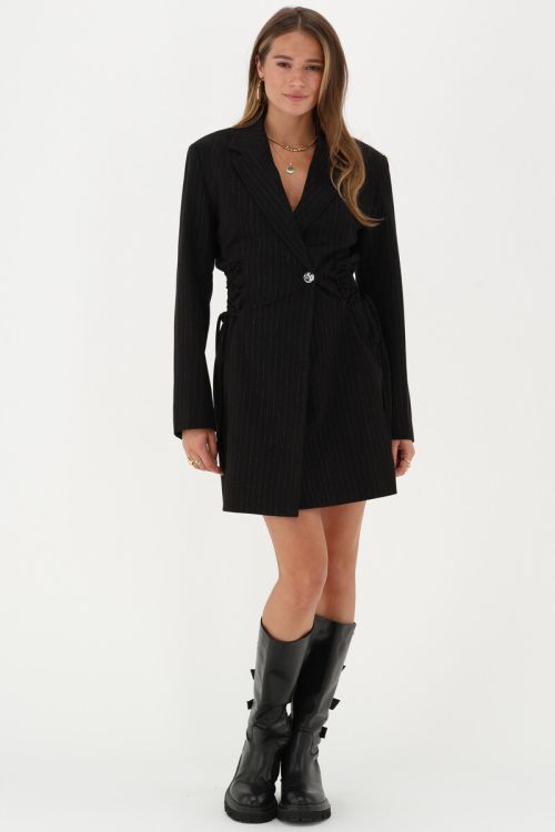 Black blazer dress with laces | My Jewellery