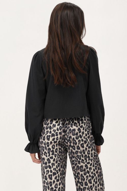 Black striped blouse with bows | My Jewellery