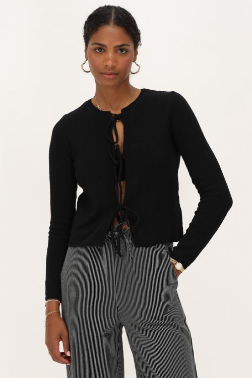 Black cardigan with bows | My Jewellery