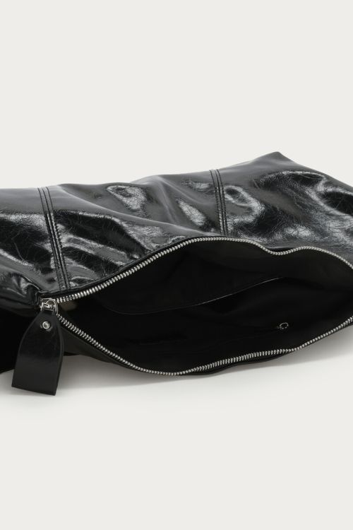 Black crossbody lacquer bag | My Jewellery
