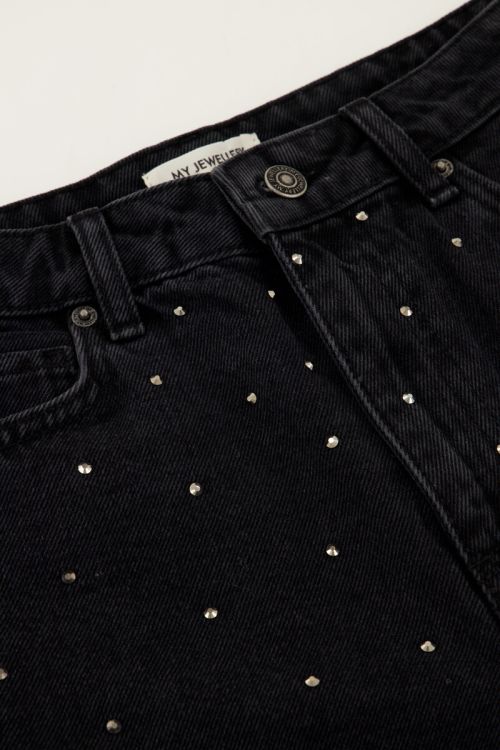 black-denim-bermuda-shorts-with-rhinestones