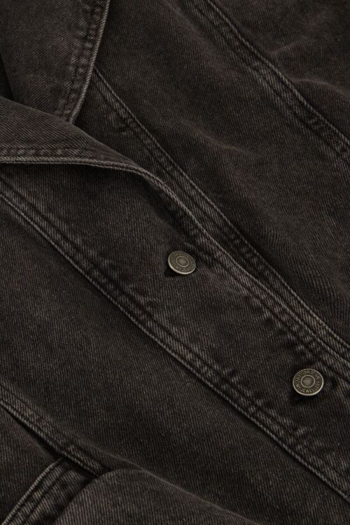 Black denim top waistcoat mens