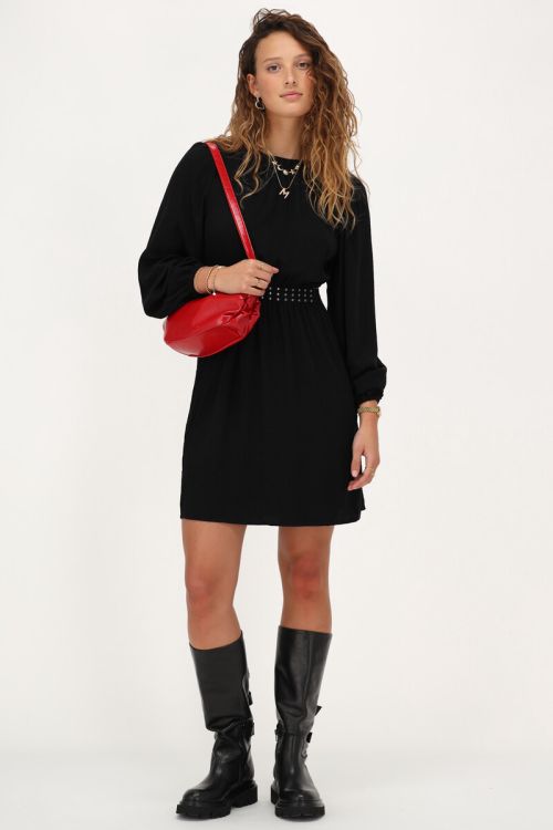 Black dress with studs and cut-out detail | My Jewellery