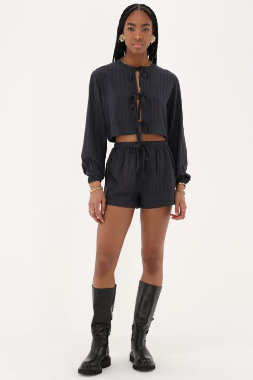 Black jacquard shorts | My Jewellery