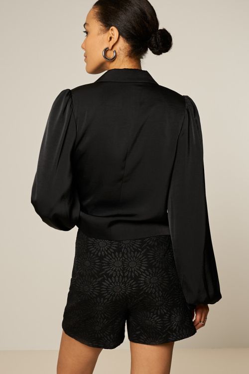 Black jacquard skort with sunflowers | My Jewellery