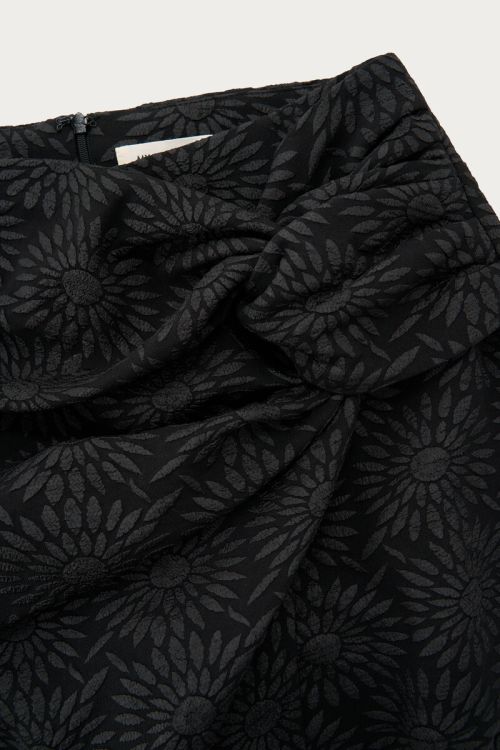 Black jacquard skort with sunflowers | My Jewellery