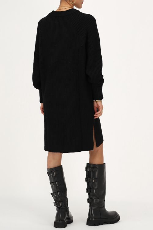 Black midi dress knitted | My Jewellery