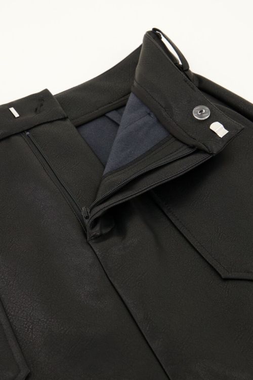 Black leather-look skirt | My Jewellery