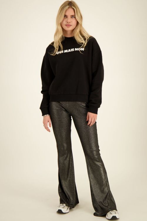 Black metallic flared pants | My Jewellery