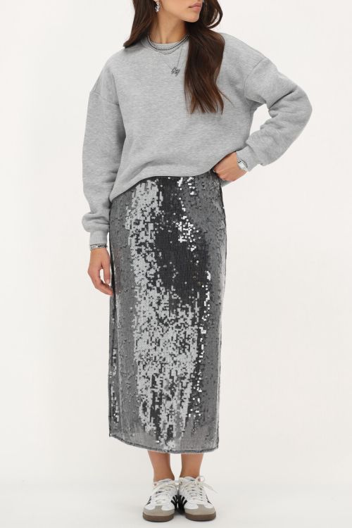 Black midi skirt with sequins | My Jewellery