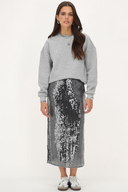 Black midi skirt with sequins | My Jewellery